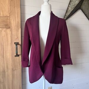 SZ L French Mauve Burgundy Blazer